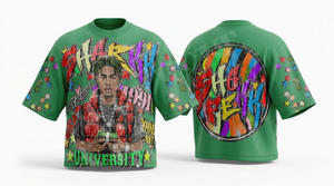 Camiseta de Hombre de Alta Calidad, 100% Algodón, Diseño de Logotipo Personalizado Vintage, Corte Holgado, Transpirable, Estilo Casual de Verano, Oversize, Hip Hop - Product Image 4