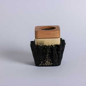 Nouveauté : Brûleur d'encens en bois de santal moderne fait à la main avec insert métallique, utilisation aromatique, écologique, décoration d'intérieur toute saison - Product Image 5