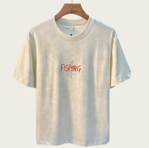 เสื้อยืดสตรีทแวร์แบบสั่งทำ OEM ลายกราฟิกปลาอนิเมะญี่ปุ่น ทรงโอเวอร์ไซส์ ผ้าฝ้าย ผู้ผลิตขายส่ง - Product Image 1