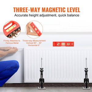 4.7 "เครื่องมือแจ็คยกมือประหยัดแรง2ชิ้น, กำลังการผลิต200ปอนด์แผงประตูแม่เหล็กสำหรับยกตู้ - Product Image 4