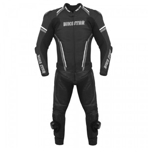Traje de Motociclismo Profesional de una Pieza Bike Star, en Cuero, con Certificación CE, Armadura Transpirable, para Pista - Product Image 1