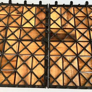 Baldosas de Madera Dura de Acacia Vietnamita para Terraza Exterior, Cuadradas, Encajables, Antideslizantes, Acabado Mate Impermeable, Durabilidad de Más de 5 Años - Product Image 6