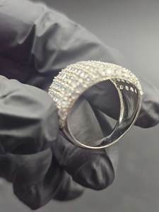 Moissanite Iced Out <b>Dome</b> <b>Ring</b> Luxury Hip Hop Statement Jewelry Sparkling Mens Fashion <b>Ring</b> - Product Image 3