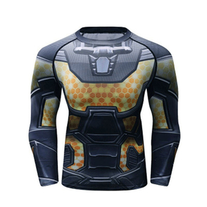 <b>Men's</b> Long Sleeve <b>Compression</b> Swim <b>Shirt</b> Breathable Lightweight Rash Guard Stretch Performance Sportswear Surfing UPF50+ - Product Image 3