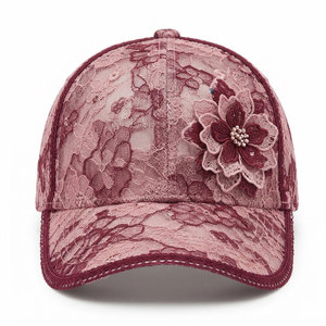 Casquette de baseball en dentelle pour femme, design élégant et décoratif, légère et respirante, accessoire de mode pour les voyages d'été et le quotidien - Product Image 1