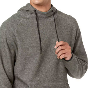 Sudadera con capucha verde para hombre, con cremallera completa, personalizada, de ajuste regular, con logo en relieve, de felpa francesa, para uso casual de otoño - Product Image 6