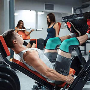 Genouillères de compression PowerLift Pro 7 mm durables, équipement de soutien robuste pour la musculation en salle de sport - Product Image 3