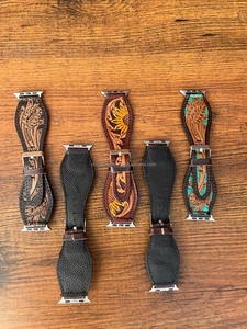 Vintage <b>Watch</b> Bands <b>Strap</b> Leather Belts Men Women Handmade Cowhide Genuine Leather <b>Watch</b> <b>Strap</b> - Product Image 5