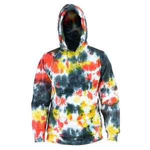 เสื้อฮู้ดแขนยาวผู้ชายแบบ Tie Dye ขายส่ง OEM - พิมพ์ลายตามสั่ง ผ้าฝ้าย 100% กันน้ำ คุณภาพสูง สำหรับฤดูหนาว - Product Image 1