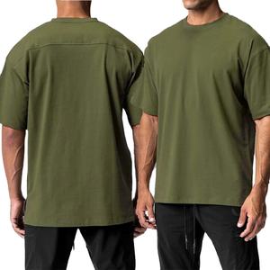 2025 haute qualité coton tricoté vêtements de sport homme Fitness musculation coupe musculaire t-shirt imprimé entraînement t-shirt - Product Image 5