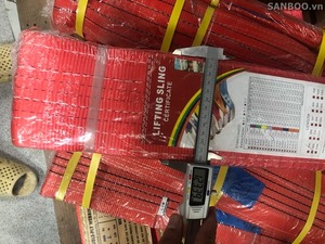 Webbing 10 tấn 20 tấn nâng Công suất Polyester cáp treo vành đai cho giàn tay Palăng điện - Product Image 4
