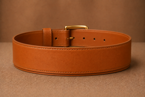 Genuine Leather Alloy Solid Mens <b>Belts</b> <b>Tan</b> Brown Pin Buckle Formal Casual <b>Waist</b> Strap - Product Image 4