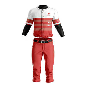 Nouvel ensemble uniforme de baseball respirant avec maillot et pantalon sur mesure, et logo, nom et numéro pour les jeunes - Product Image 1