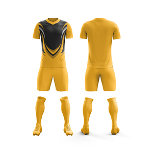 Conjunto de Uniforme de Fútbol Personalizado, Camiseta de Poliéster |   Tallas para Hombres, Mujeres y Jóvenes |   Ropa Deportiva Ligera de Secado Rápido al por Mayor - Product Image 4