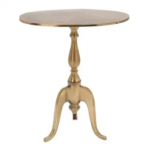 Table basse décorative de luxe réglable en aluminium, style moderne, finition dorée, design américain, fabrication artisanale, construction durable pour - Product Image 4