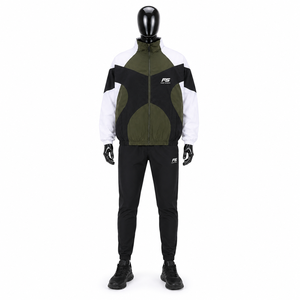 Veste coupe-vent légère pour homme, à blocs de couleur, imperméable, sportive, streetwear, vintage, respirante - Product Image 4