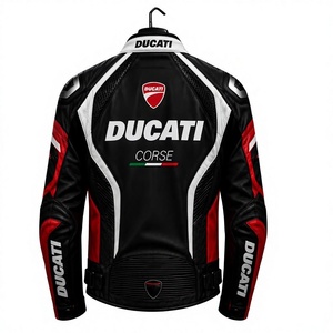 Men’s Rucati Cowhide Leather <b>Racing</b> <b>Jacket</b>/Chaqueta MotoCP Style CE Level 2 Armor Motorcycle Track Riding Protective Gear CE - Product Image 3