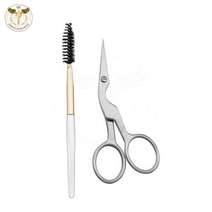 Tijeras para Cejas Curvas de Último Diseño, Multiusos, de Alta Calidad, para el Cuidado de la Belleza, de Acero Inoxidable, para Diestros - Product Image 1
