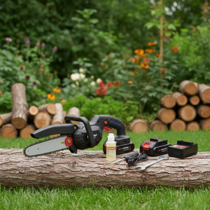 Portable Battery Chainsaw | Heavy Duty Wood Cutting Machine | Rechargeable Power <b>Tool</b> | India Export <b>House</b> Supplier 2026 - Product Image 3