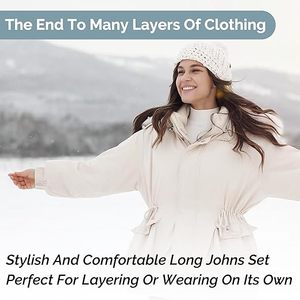 Service OEM – Vêtements thermiques sans couture pour femmes, respirants, écologiques, sans manches, pour l'hiver, vente en gros de sous-vêtements de nuit - Product Image 2