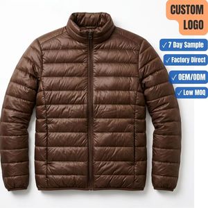 Premium <b>Men</b> Quilted Puffer Jacket Matte Finish Bubble <b>Coat</b> Ultra Light Warm Winter Padded Short Jacket Bulk Supply - Product Image 1