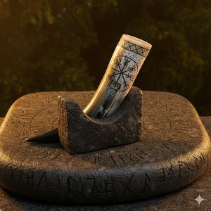 Auténtico Cuerno Vikingo Pulido de Alta Calidad, Estilo Animal, para Beber Mead o Cerveza, Ideal para Eventos de Cosplay, Hecho a Mano con Cuerno de Búfalo - Product Image 2