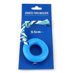 Jouet anneau en corde Yommy 9,5 cm pour chiens, jouet à mâcher pour animaux de compagnie - Product Image 2