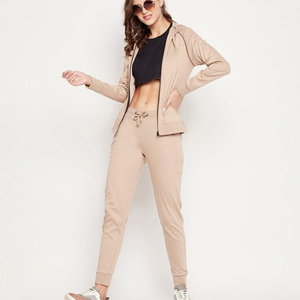 Ensemble de survêtement OEM pour femme : sweat à capuche et pantalon de jogging, 100 % coton molletonné, 2 pièces - Product Image 5