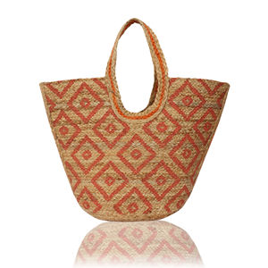 Nouveauté 2026 : Sac en jute élégant fait main au crochet de Jaipur, grand sac de plage et de courses écologique, sac à main traditionnel indien - Product Image 5