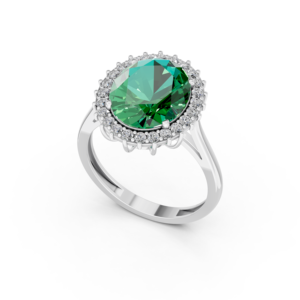 Anillo de Plata 925 con Diamante de Laboratorio para Mujer, Certificado IGI, RJC, ODM, OEM, Fabricante Ético, Venta al Por Mayor R102085 - Product Image 3