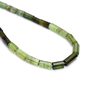 Turmalina AAA+ de 6mm-10mm, facetada, en forma de tubo, briolette, turmalina natural multicolor, piedra preciosa, cilindro, cuentas elegantes para joyería. - Product Image 2