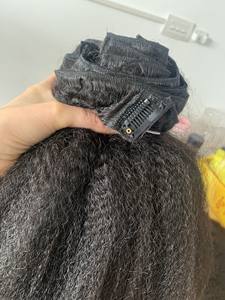 Extensions de cheveux humains cambodgiens afro crépus de luxe - Product Image 5