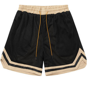 Pantalones Cortos de Baloncesto para Hombre con Estampado de Llamas Negras, Cintura Media, Cordón Ajustable, Transpirables, Casuales, Ecológicos, de Lona Sublimada, 50% Poliéster - Product Image 5