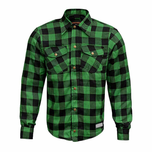 Chemise de travail en flanelle robuste pour homme, mélange de coton durable, vêtements de travail d'extérieur, chemise en flanelle pour homme - Product Image 1