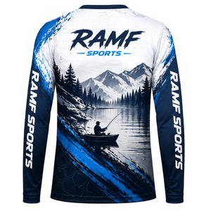 เสื้อยืดแขนยาวสำหรับผู้ชายรุ่นใหม่ ผลิตจากใยไผ่ผสมโพลีเอสเตอร์ ป้องกันแสงแดด UPF 50 ระบายอากาศได้ดี แห้งเร็ว เหมาะสำหรับตกปลา - Product Image 2