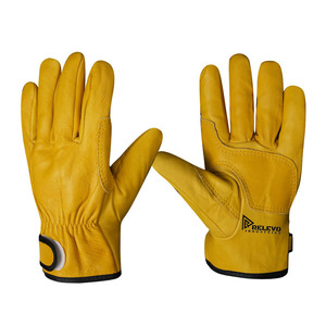 Gants de sécurité industriels en cuir de mouton pleine fleur, résistants, à double paume, ignifuges et anti-coupure, pour OEM - Product Image 2