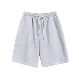 Shorts Bermuda en Coton pour Hommes, Couleur Unie, Taille à Cordon, Tenue Décontractée, Noir Gris, Respirant, Léger, Confortable, Shorts d'Été - Product Image 5