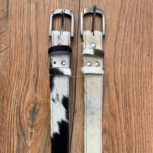 Cinturón de cuero de vaca hecho a mano genuino con hebilla duradera Diseño impecable de calidad premium Perfecto para Cowgirl the Blandford Belt - Product Image 5