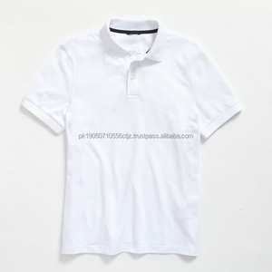 Chemises pour hommes en jersey uni respirant de haute qualité, à manches courtes, grande taille, col rond, personnalisables, vente en gros - Product Image 4