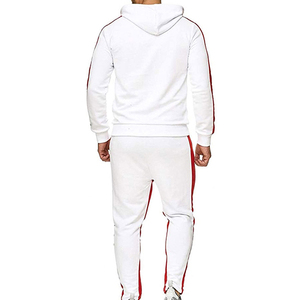 OEM personalizado para hombre a prueba de viento Tech Fleece chándal de gran tamaño bloque de color con cremallera completa Sudadera con capucha pantalones conjunto Jogging Suit - Product Image 2