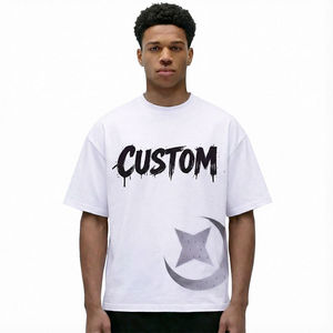 Camisetas de Alta Calidad para Hombre, Talla Grande, Hombros Caídos, 100% Algodón, Transpirables, Impresión Personalizada - Product Image 6