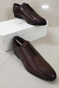 Zapatos Oxford de Piel Genuina con Cordones para Hombre, Impermeables, para Oficina, Carrera y Boda, Antideslizantes, Ligeros y de Secado Rápido - Product Image 2