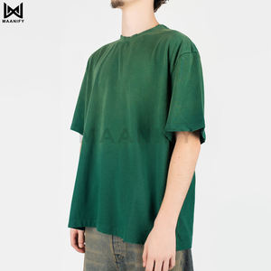 Camiseta Oversize Personalizada con Lavado Vintage, Efecto Desgastado por el Sol, Estilo Urbano, Algodón Pesado, Teñido en Prenda, Lisa - Product Image 6