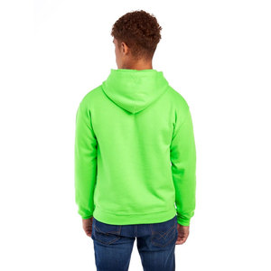 เสื้อฮู้ดผ้าฟลีซสีเขียวนีออน ยี่ห้อ Next Level Apparel รุ่น Comparable  ผสมผ้าฝ้ายโพลีเอสเตอร์ 52/48  แบบเปล่า  สามารถสกรีนโลโก้ได้ - Product Image 3