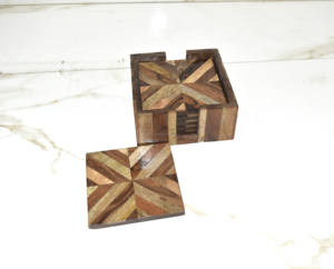Posavasos de Madera de Acacia Sólida al por Mayor, Decoración de Mesa de Madera Dura Personalizada, Ecológica, de Lujo, Pulida - Product Image 3