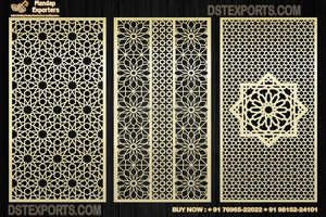 Paneles de Fondo Ligeros de Madera con Diseño de Espejo para Escenario de Boda Árabe Marroquí, Tema Blanco - Product Image 2