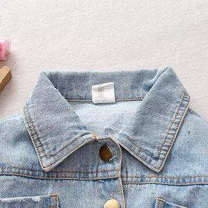 Chaquetas de Mezclilla Personalizadas al por Mayor para Bebés y Niños, Abrigos de Mezclilla de Moda para Primavera, Ropa Exterior Infantil, Chaqueta de Mezclilla para Niños - Product Image 6