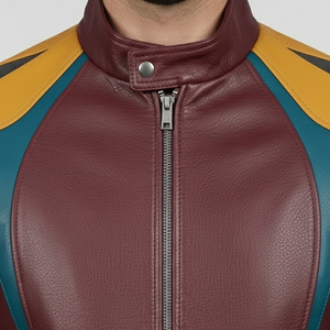 แจ็คเก็ตบอมเบอร์หนังแกะแท้ตกแต่งขนแกะสำหรับฤดูหนาวรุ่นล่าสุด แจ็คเก็ตหนังสำหรับผู้ชาย - Product Image 4