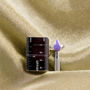 Solide 925 haute qualité en argent Sterling élégant réglable bague en pierres précieuses à la main Charoite bague pour fiançailles mariage cadeau elle - Product Image 6