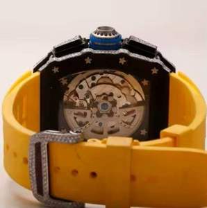 Montre en diamant Moissanite VVS, mouvement automatique, 41 mm, entièrement en or rose et blanc, avec diamants sertis sur le cadran - Product Image 2